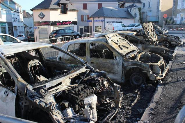 voiture brûlée Château-du-Loir