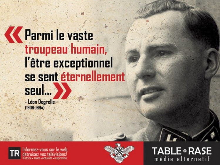 Table rase (TR) nationalisme Québec Léon Degrelle