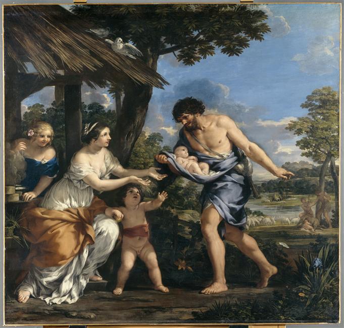 Pierre de Cortone, Romulus et Rémus recueillis par Faustulus