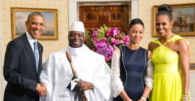 Gambie_Yahya_Jammeh_with_Obamas_2014