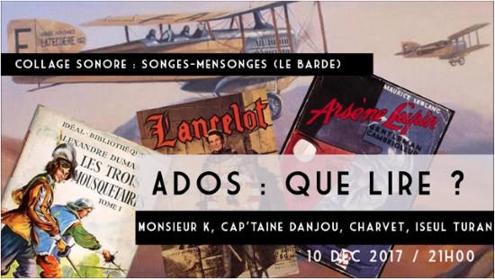 Méridien Zéro – Orages d’acier – Adolescents : que lire ? (audio)