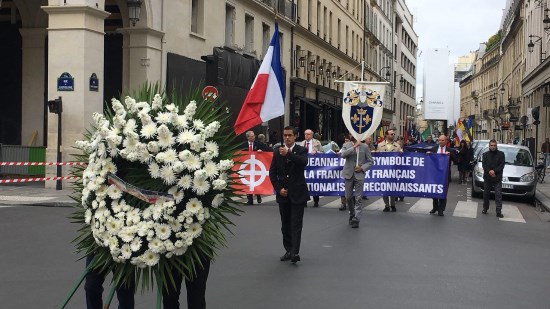 Cortège traditionnel d’hommage à Jeanne d’Arc du PNF à Paris le 13 Mai 2018 (vidéo)